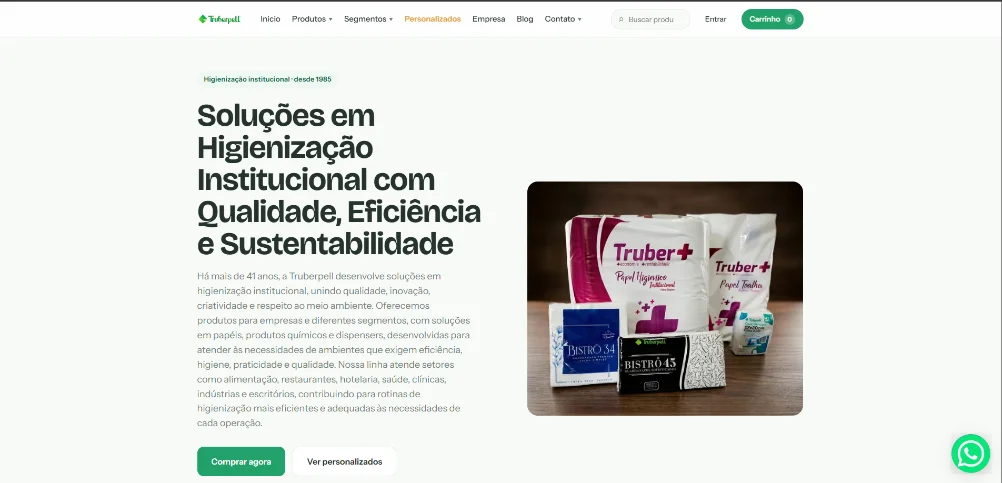 Site institucional da Truberpell